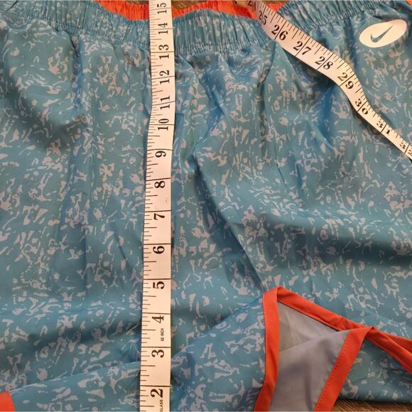 Nike Tempo Aqua and Orange Running Active Athletic Workout Shorts Plus Size 2X - Picture 10 of 13